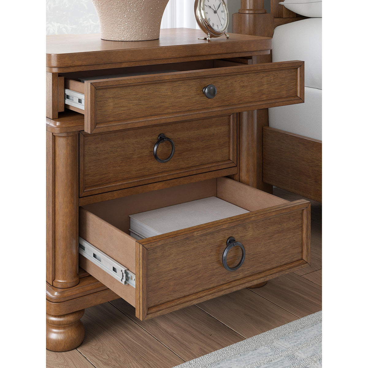  Signature Design by Ashley Rowlenstown PCB824-93 Three Drawer Night Stand IMAGE 8