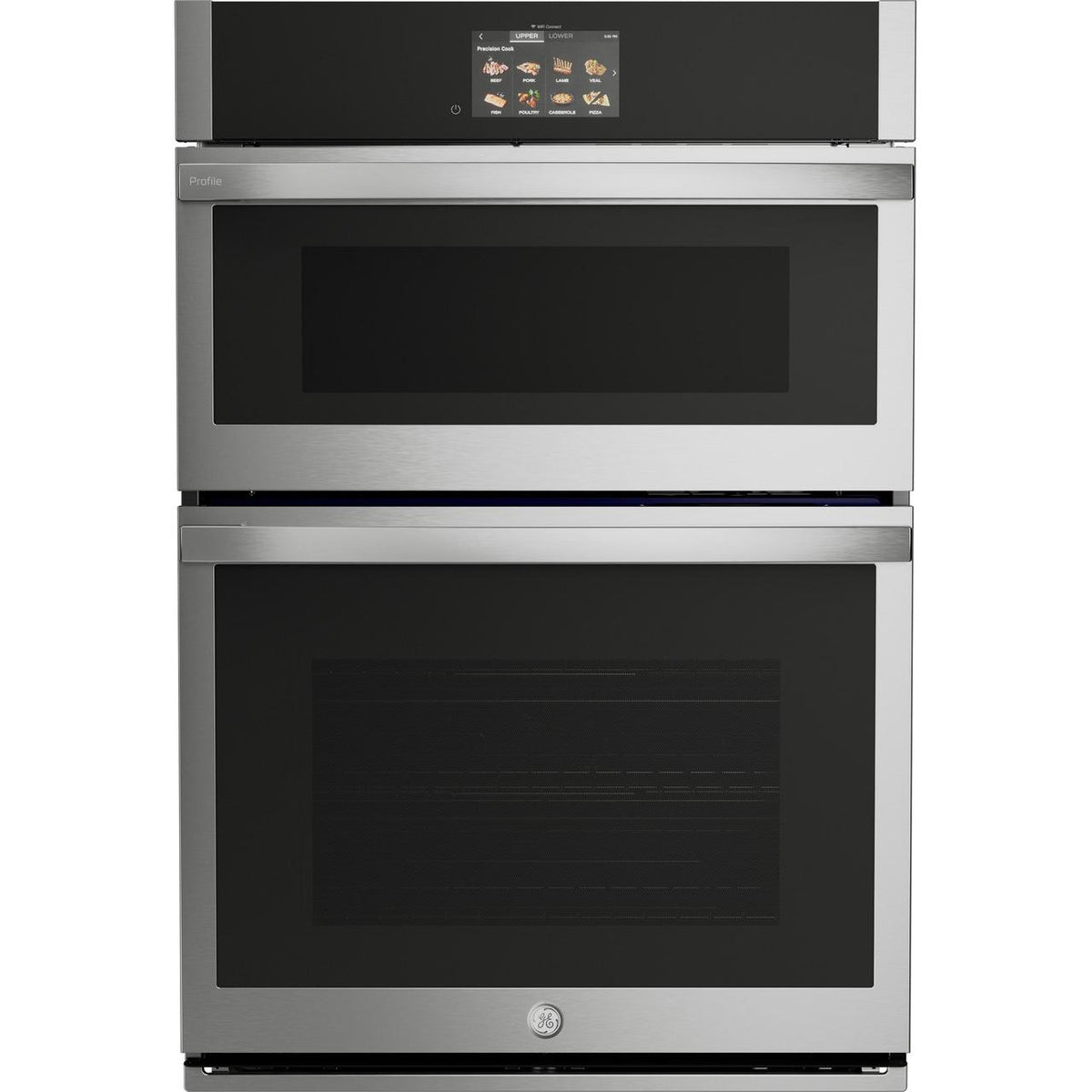 GE Profile 30-inch Combination Double Wall Oven with Advantium® Technology PT9900SWSS IMAGE 2