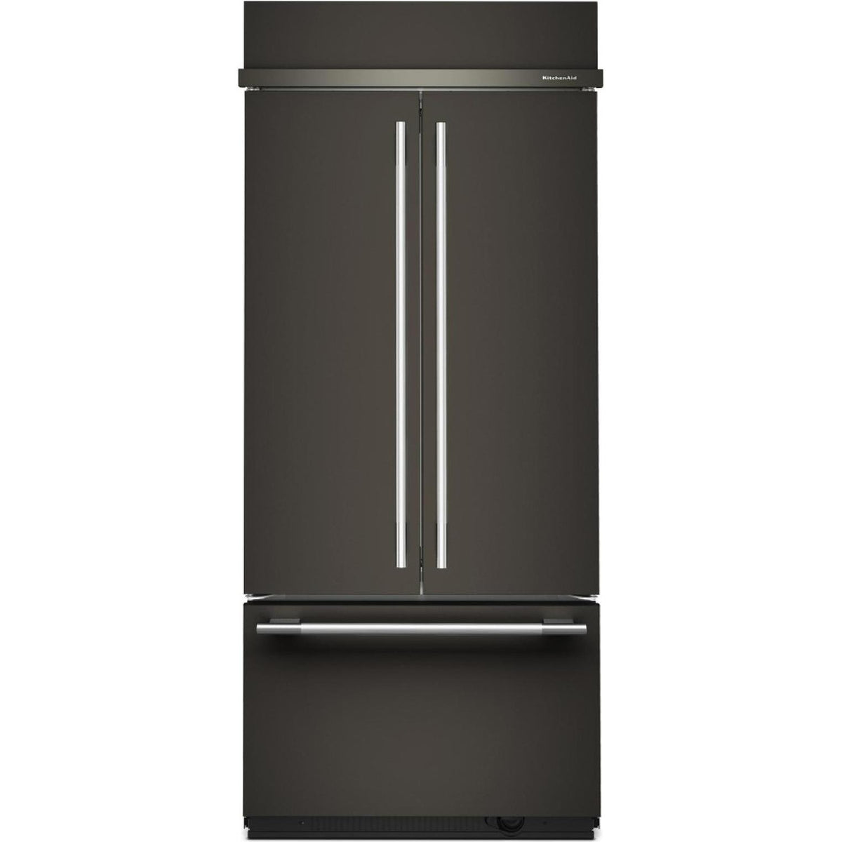 KitchenAid 36-inch, 20.8 cu. ft. Built-in French 3-Door Refrigerator KBFN536SBE IMAGE 1