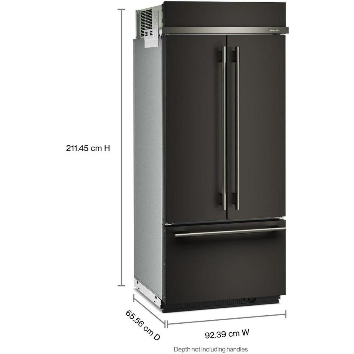  KitchenAid 36-inch, 20.8 cu. ft. Built-in French 3-Door Refrigerator KBFN536SBE IMAGE 18