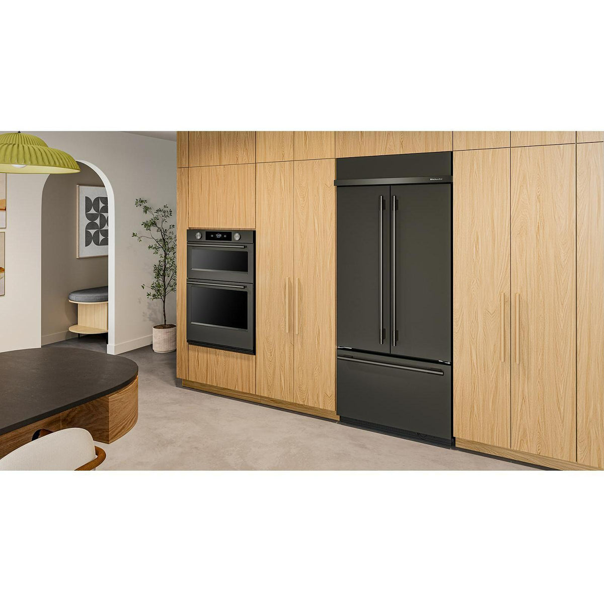  KitchenAid 36-inch, 20.8 cu. ft. Built-in French 3-Door Refrigerator KBFN536SBE IMAGE 19
