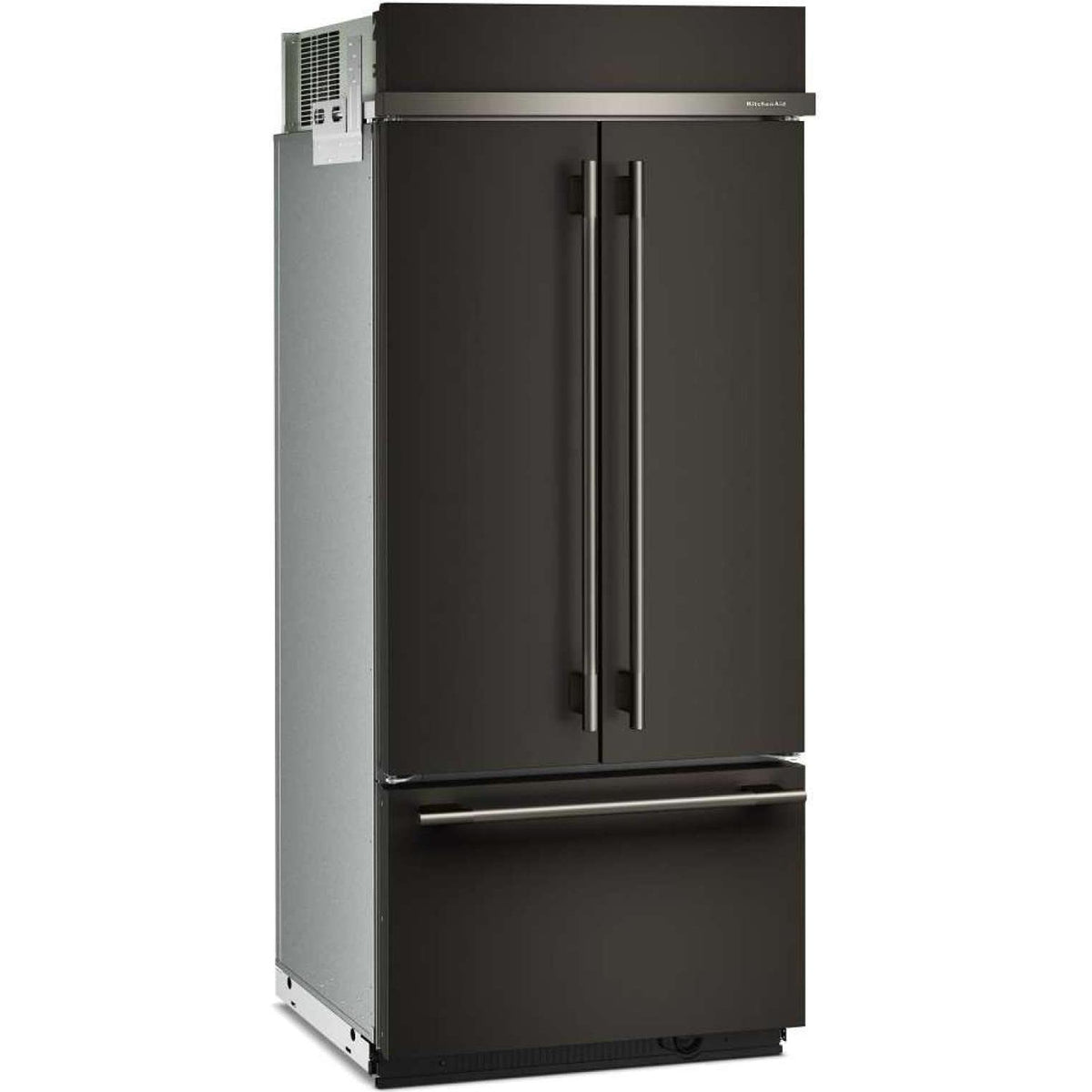  KitchenAid 36-inch, 20.8 cu. ft. Built-in French 3-Door Refrigerator KBFN536SBE IMAGE 7