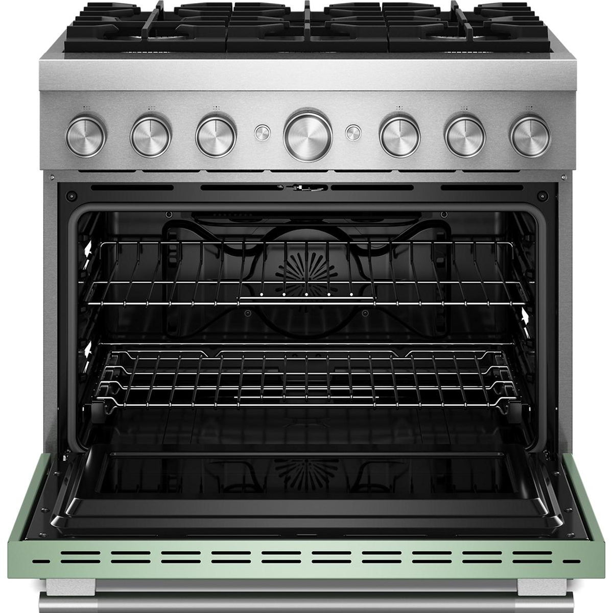 KitchenAid 36-inch, 5.1 cu. ft. Freestanding Commercial-Style Dual-Fuel Range with Even-Heat™ True Convection KFDS936SDC IMAGE 3