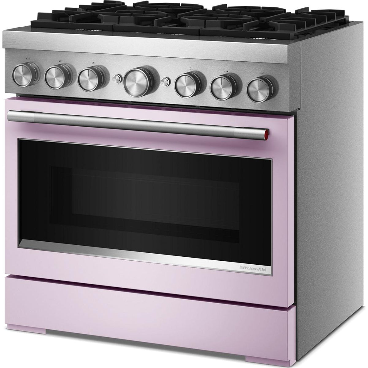  KitchenAid 36-inch, 5.1 cu. ft. Freestanding Commercial-Style Dual-Fuel Range with Even-Heat™ True Convection KFDS936SWF IMAGE 3