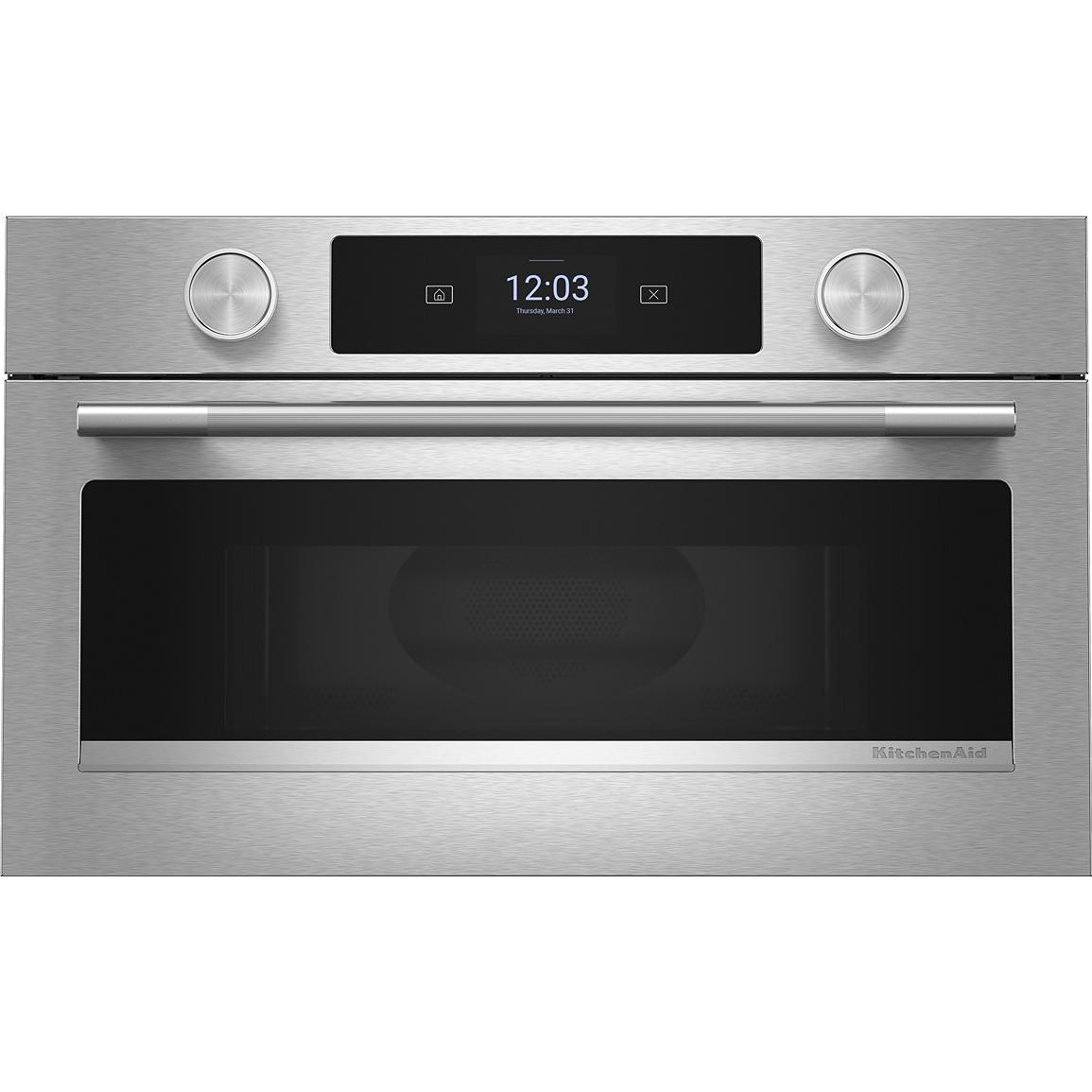  KitchenAid 30-inch Built-in Microwave Oven with Convection Technology KMBS730SPS IMAGE 1