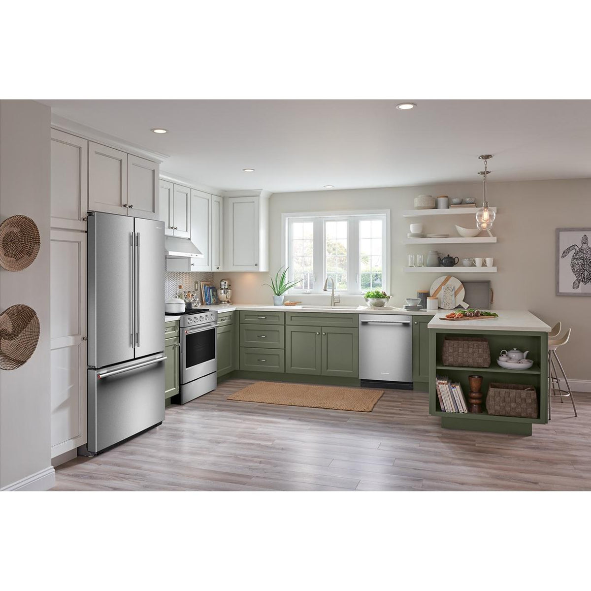  KitchenAid 36-inch, 24 cu. ft. Counter-Dept French 3-Door Refrigerator with Internal Water Dispenser and Ice Maker KRFC236SPS IMAGE 3