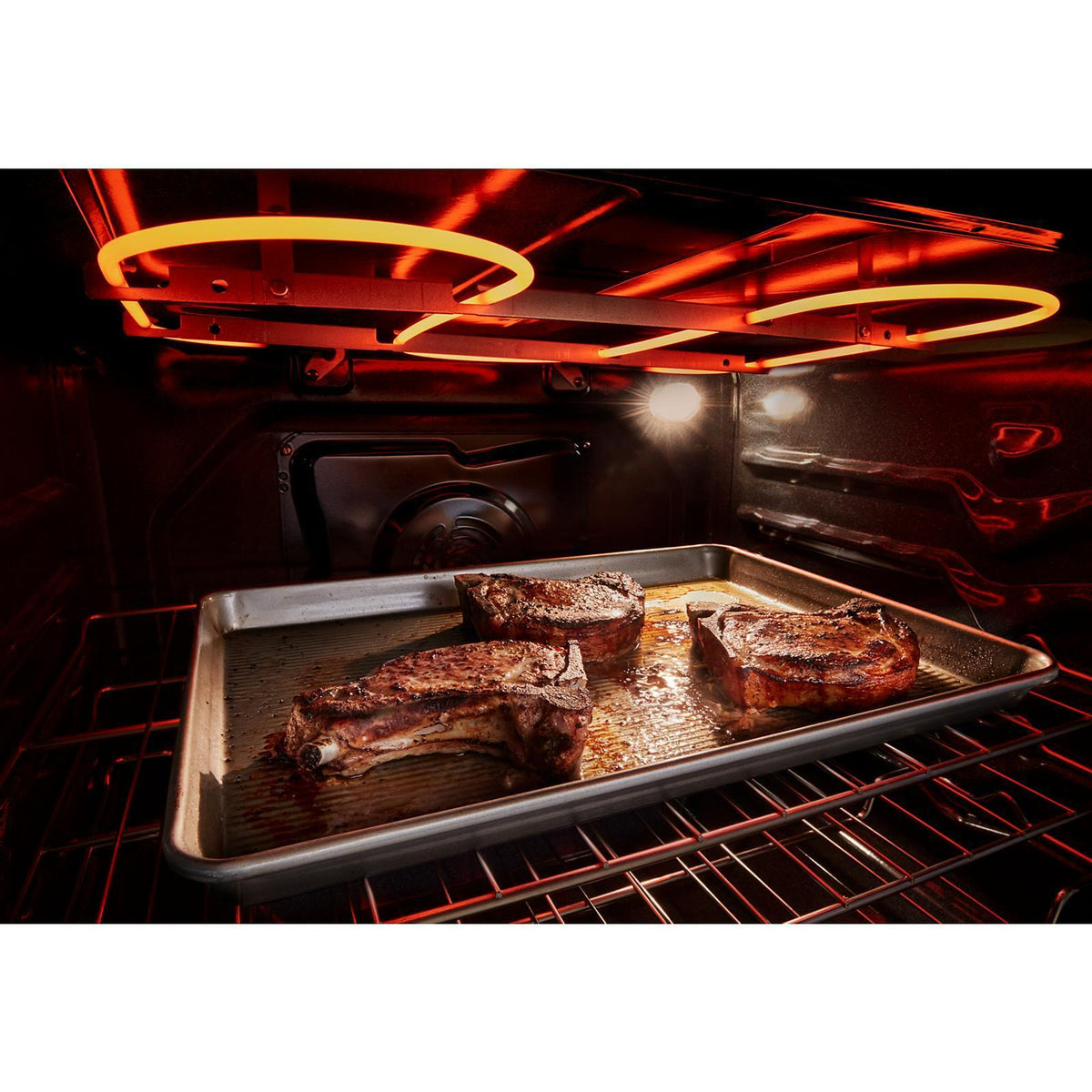  Whirlpool 30-inch Freestanding Electric Range with Air Cooking Technology YWFES7030SW IMAGE 10