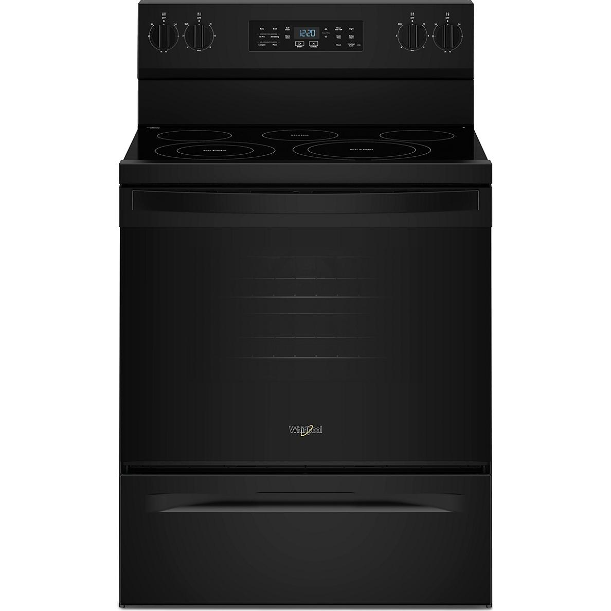  Whirlpool 30-inch Electric Range with Air Cooking Technology YWFES5730SB IMAGE 1
