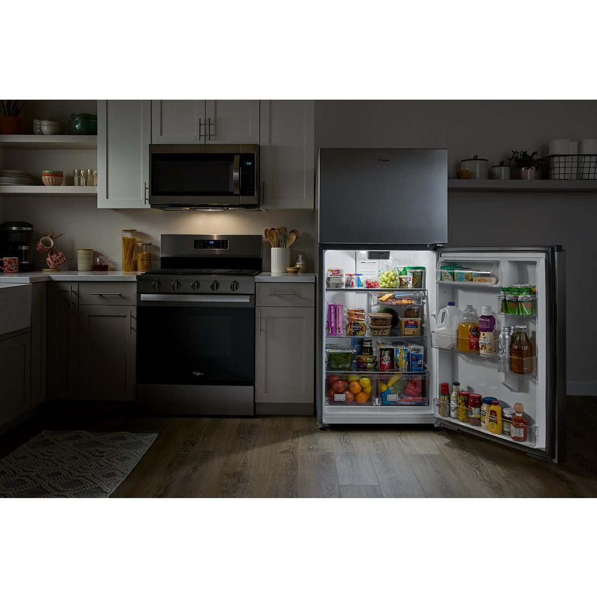  Whirlpool 29.5-inch, 19 Cu. Ft. Top Freezer Refrigerator with Total Coverage Cooling WRTX5419SZ IMAGE 20