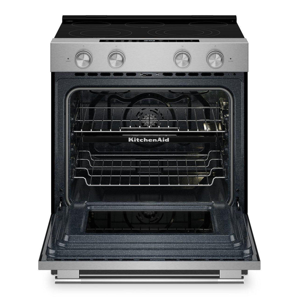  KitchenAid 30-inch Slide-in Electric Range with  Convection Cooking Modes YKSES530SPS IMAGE 3