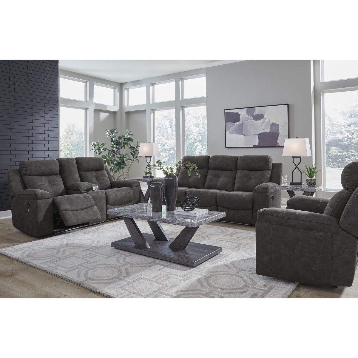  Benchcraft Brysonview 6360594 Double Reclining Loveseat with Console IMAGE 15