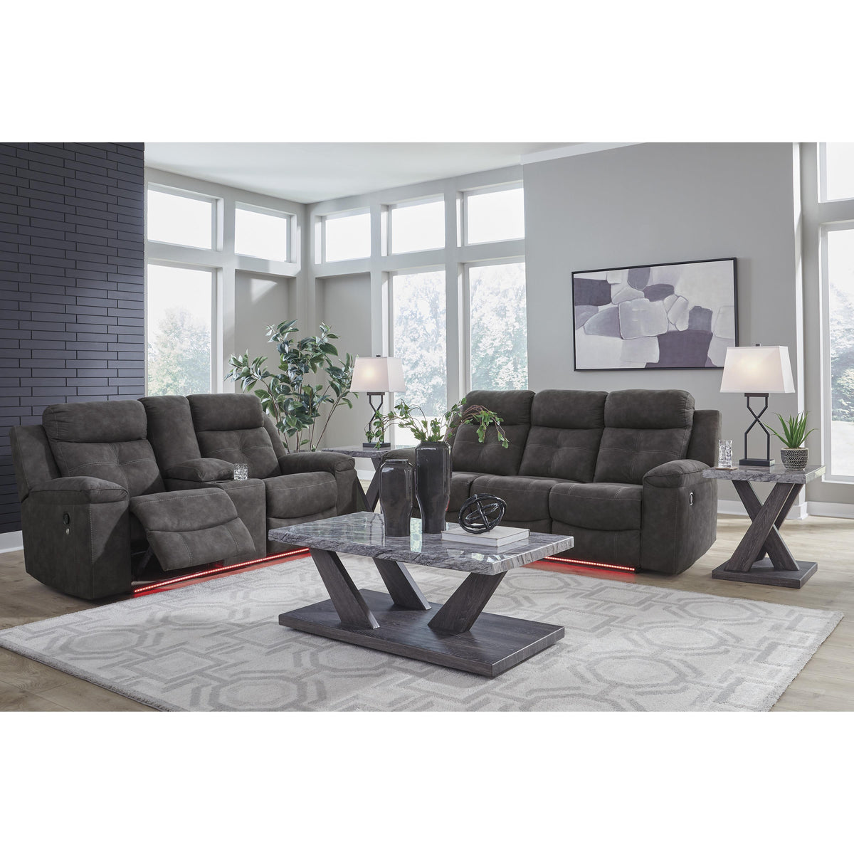  Benchcraft Brysonview 6360594 Double Reclining Loveseat with Console IMAGE 9