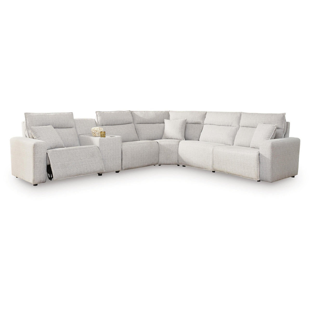  Signature Design by Ashley ModMax II 65907S10 6 pc Power Reclining Sectional with Console IMAGE 1