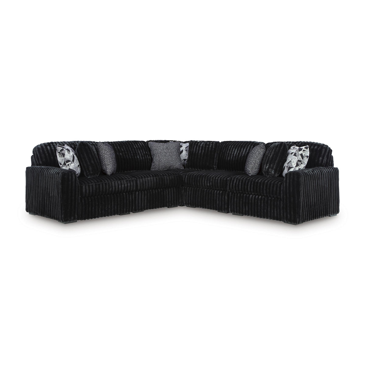  Signature Design by Ashley Midnight-Madness 98103S26 5 pc Sectional IMAGE 1