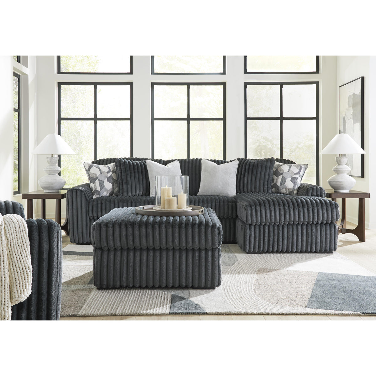  Signature Design by Ashley Midnight-Madness 9810523 Chair and a Half IMAGE 7