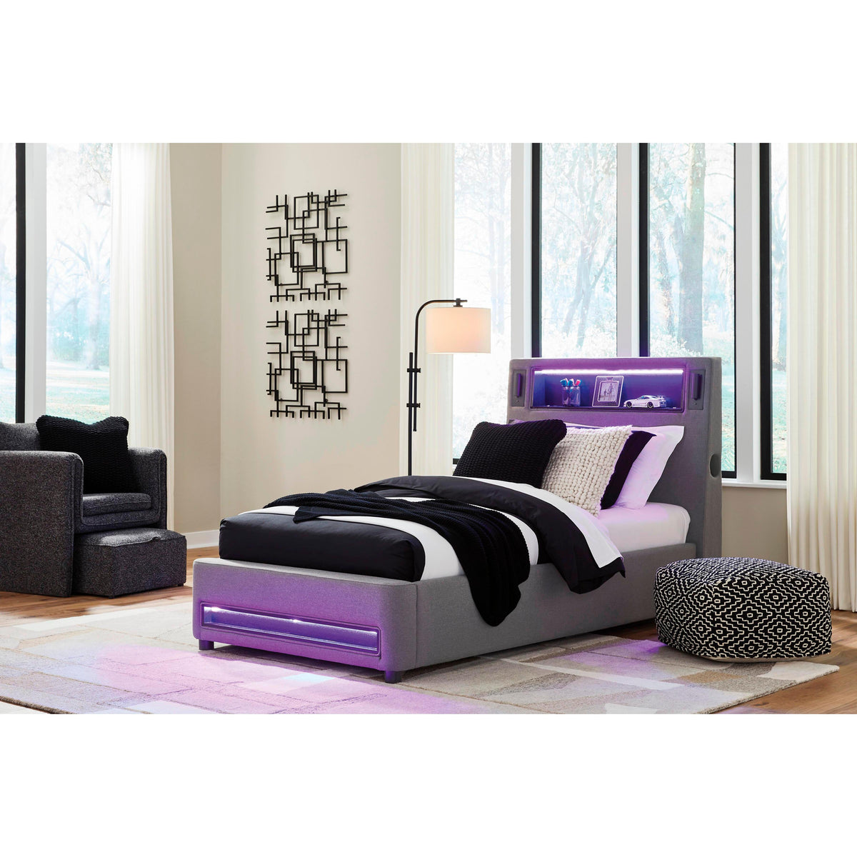  Signature Design by Ashley Verishaw PCB2721B23 Twin Upholstered Bed IMAGE 5