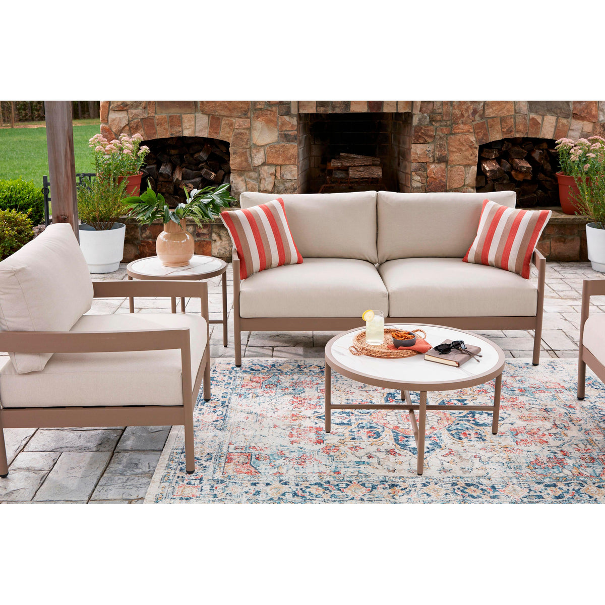  Signature Design by Ashley Bluff Trail PCP383-080 Love/Chairs/Tables Set IMAGE 6