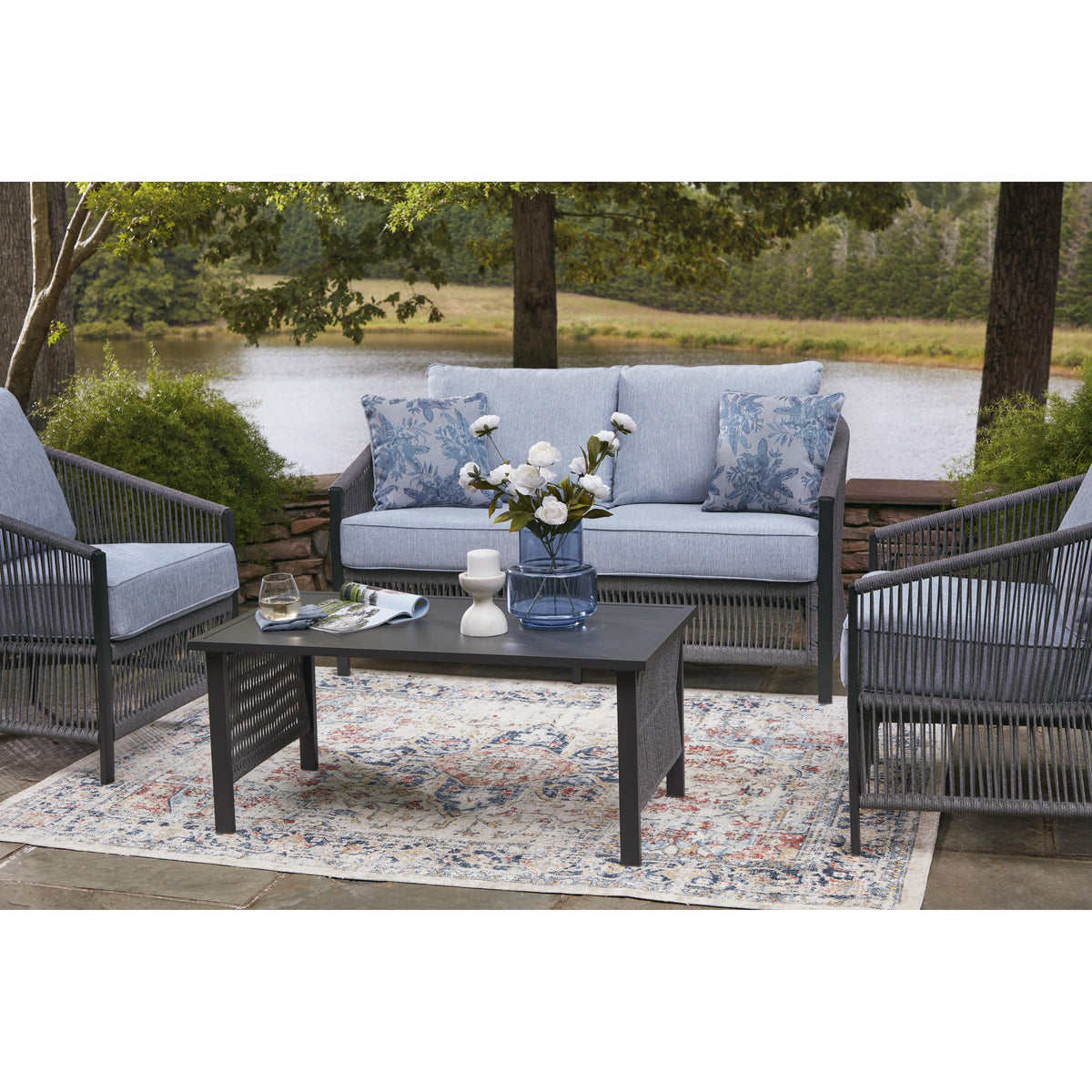  Signature Design by Ashley Bridges Beach PCP391-080 Love/Chairs/Table Set IMAGE 6