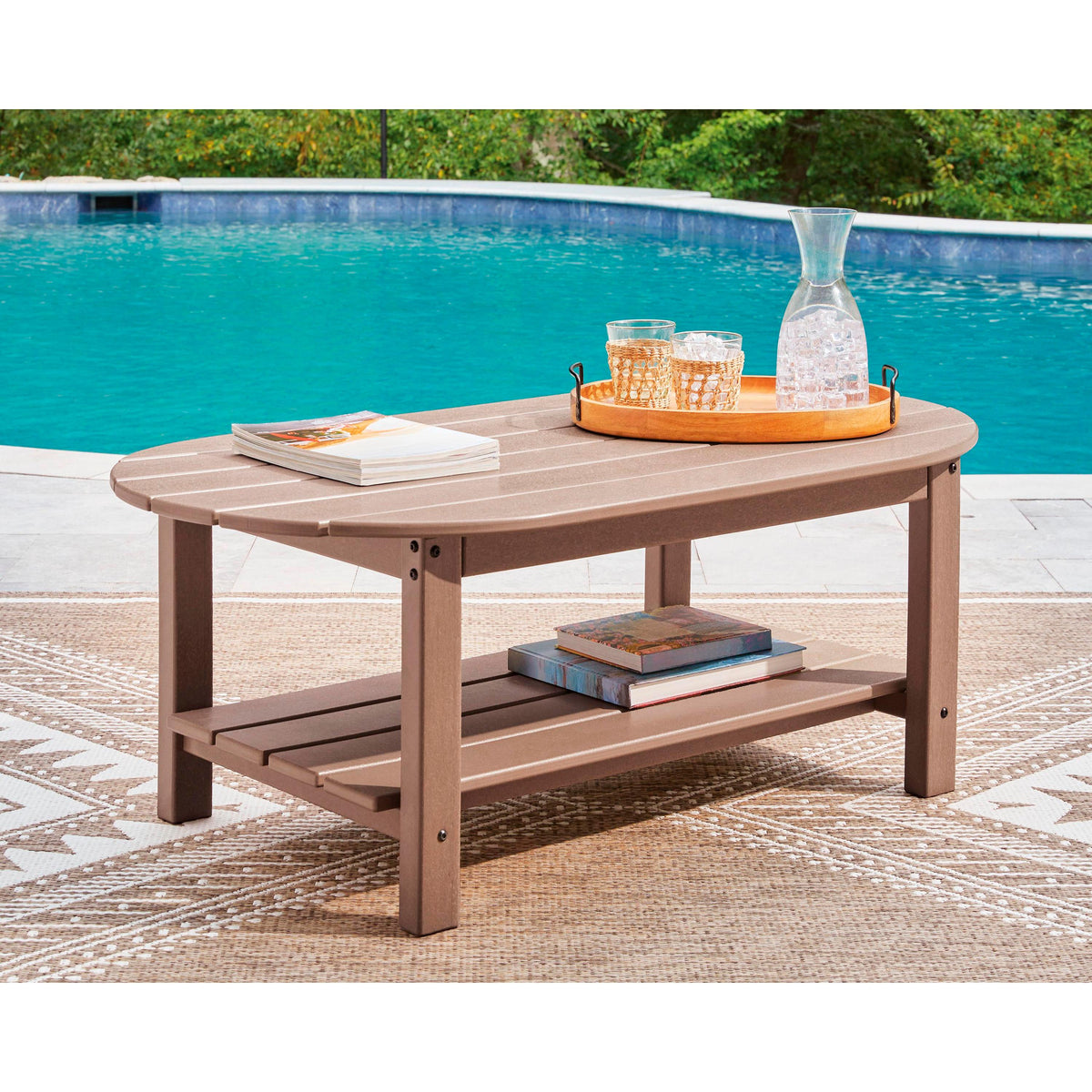  Signature Design by Ashley Grover Beach PCP422-700 Oval Cocktail Table IMAGE 4