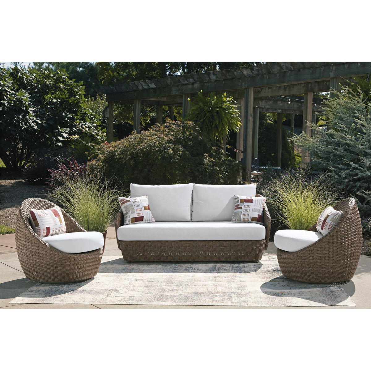  Signature Design by Ashley Double Point PCP503-070 Love/Swivel Chairs Set IMAGE 4