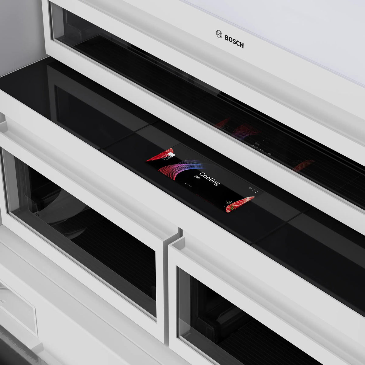  Bosch 36-inch, 20.1 cu.ft. Built-in Bottom Freezer with Wi-Fi Connect B36BT130NS IMAGE 12