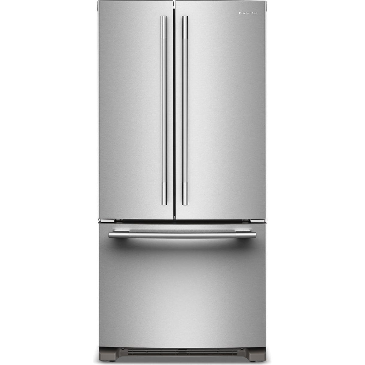  KitchenAid 33-inch, 22 cu. ft. Freestanding French 3-Door Refrigerator with Ice Maker KRFF333SPS IMAGE 1