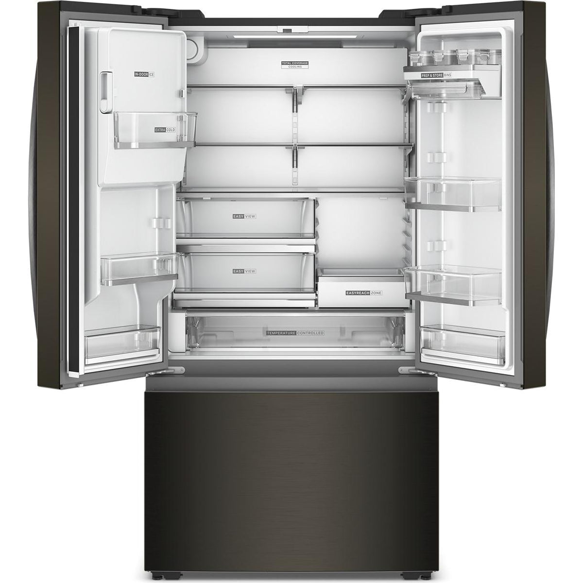  Whirlpool 36-inch, 22 cu. ft. French 3-Door Refrigerator with Water and Ice Dispensing System WRFC7036RV IMAGE 2