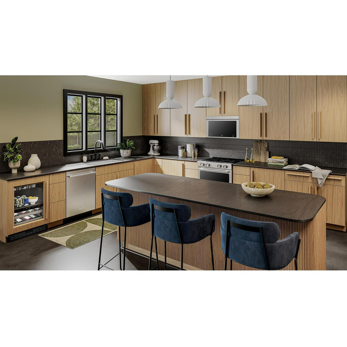 KitchenAid 24" Beverage Center with Glass Door and Wood-Front Racks KUBL524SPA IMAGE 9