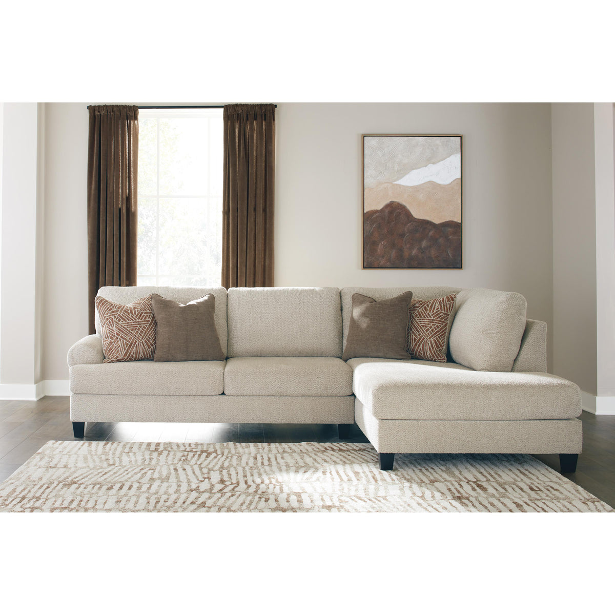  Benchcraft Steelwater Retreat Fabric 2 pc Sectional 6670466/6670417 IMAGE 2