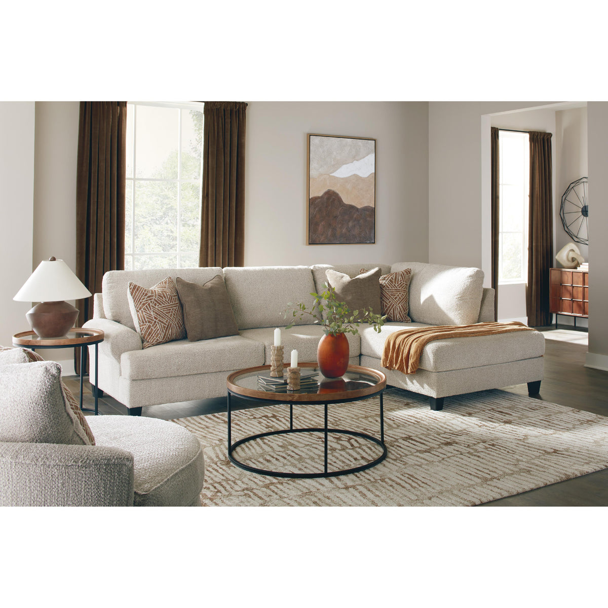  Benchcraft Steelwater Retreat Fabric 2 pc Sectional 6670466/6670417 IMAGE 4