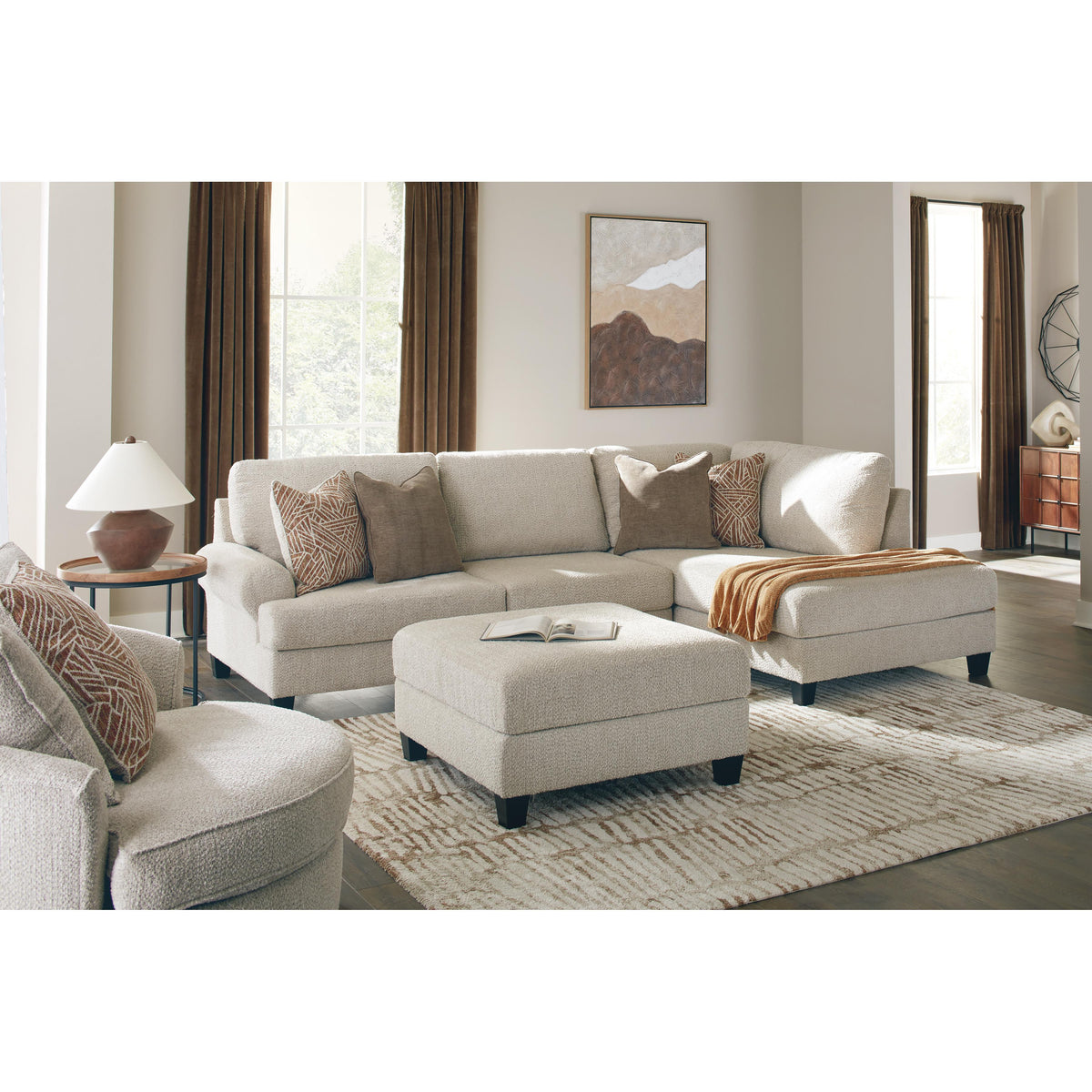  Benchcraft Steelwater Retreat Fabric 2 pc Sectional 6670466/6670417 IMAGE 5
