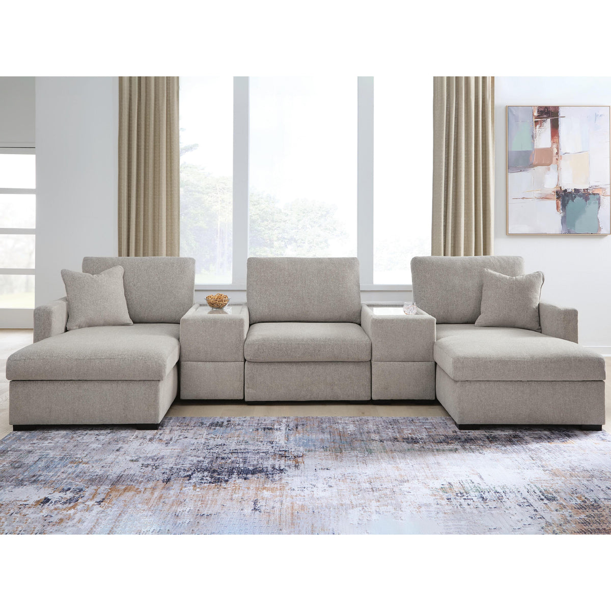  Benchcraft ModMax Luxe Fabric 5 pc Sectional 6860516/6860517/6860546/6860557/6860557 IMAGE 2