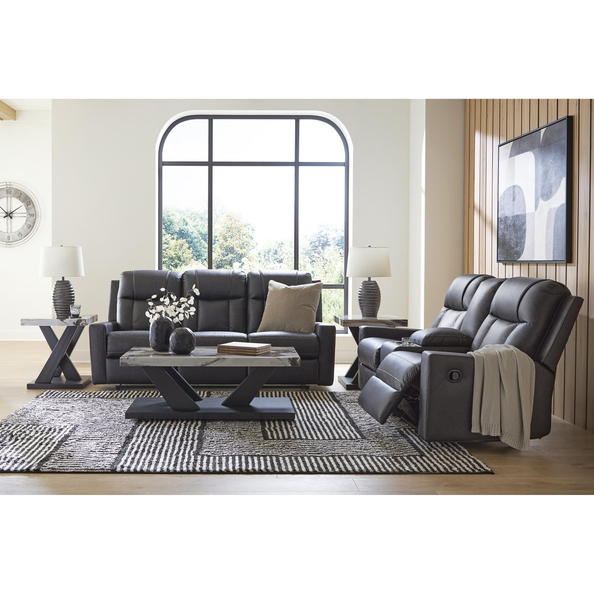  Benchcraft Mackmenville Reclining Leather Look Sofa 7471388 IMAGE 9