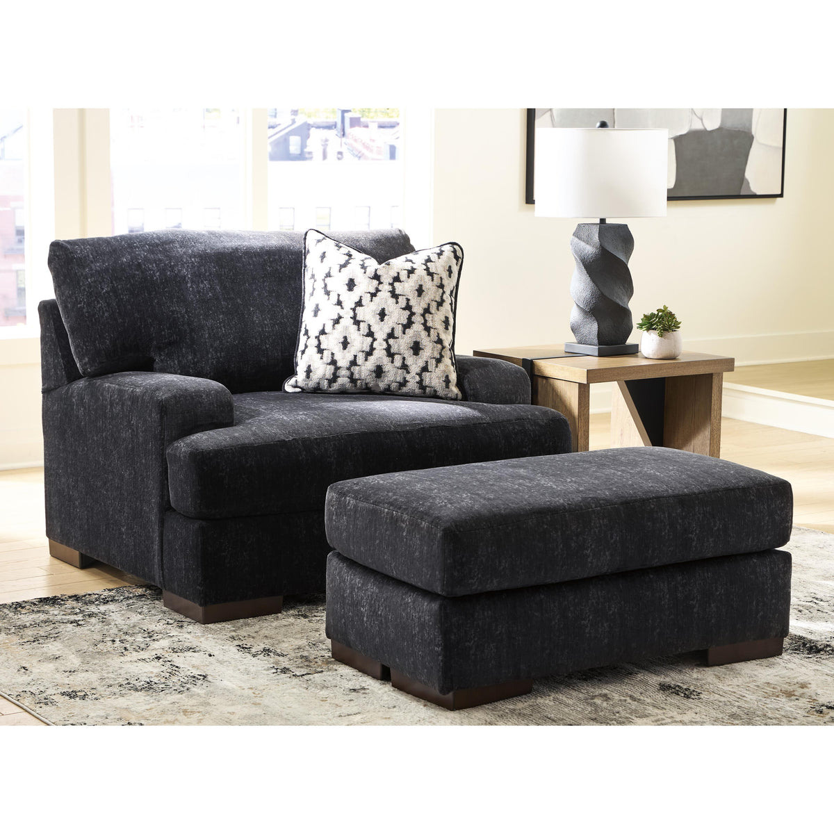  Benchcraft Whitmore Manor Fabric Ottoman 8040414 IMAGE 4