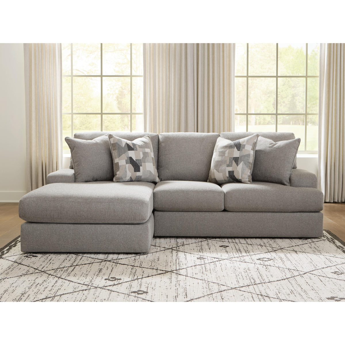  Benchcraft Lindon Fabric 2 pc Sectional 8470416/8470456 IMAGE 2