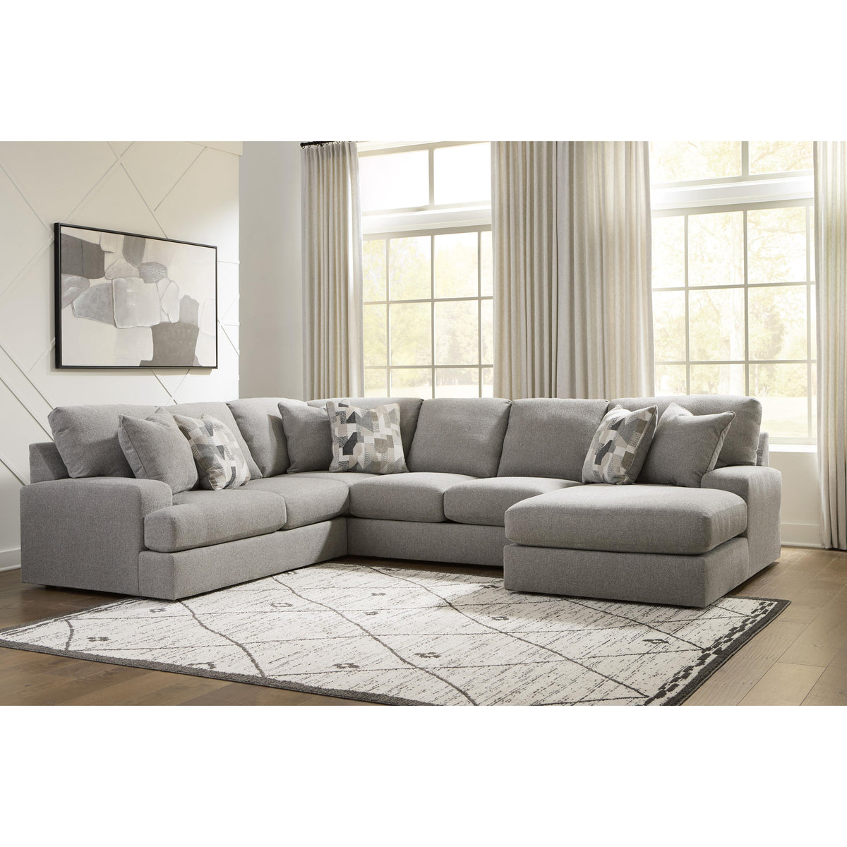  Benchcraft Lindon Fabric 3 pc Sectional 8470417/8470430/8470455 IMAGE 2