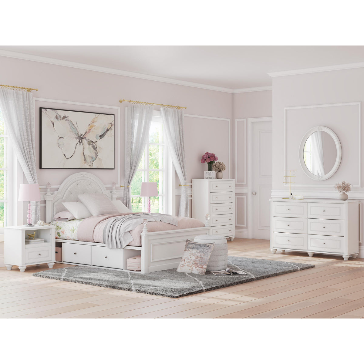  Signature Design by Ashley Kozlani Full Upholstered Panel Bed with Storage PCB1819-187/PCB1819-150/PCB1819-84/B100-12 IMAGE 10