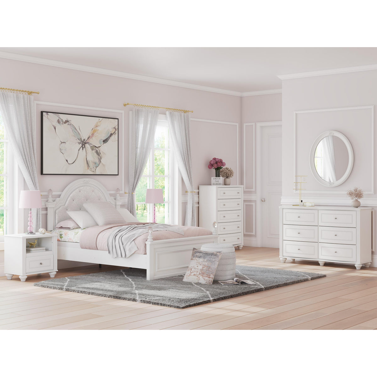  Signature Design by Ashley Kozlani Full Upholstered Panel Bed PCB1819-187/PCB1819-84/PCB1819-86 IMAGE 12