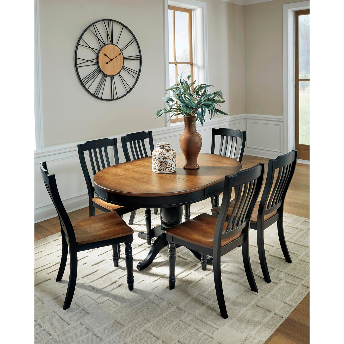  Signature Design by Ashley Oval Clorazi Dining Table PCD619-48 IMAGE 8