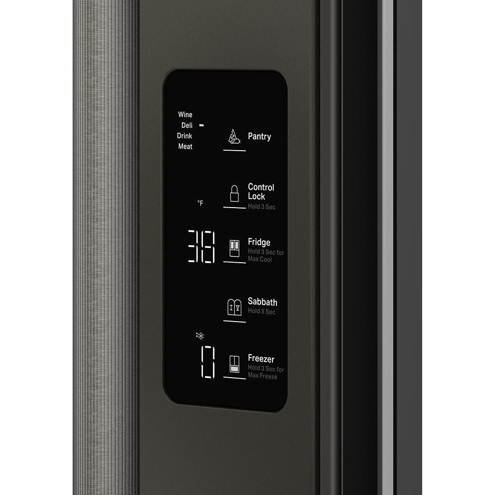  KitchenAid 36-inch, 24.8 cu. ft. Counter-Depth French 3-Door Refrigerator with Internal Water Dispenser KRFC336SBE IMAGE 6