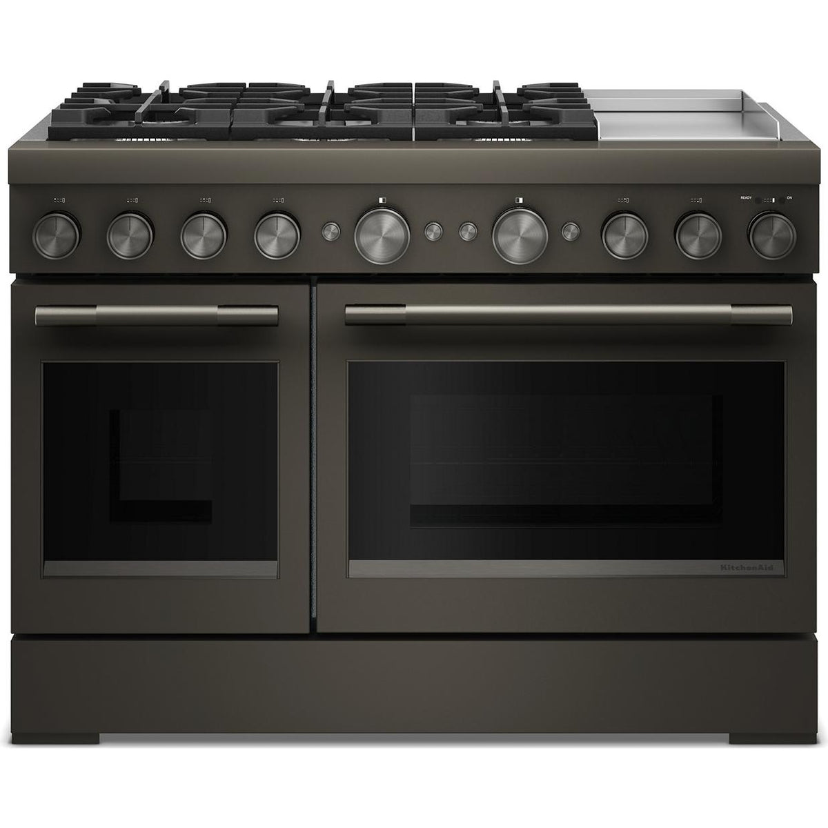  KitchenAid 48-inch Freestanding Commercial-Style Dual-Fuel Range with Griddle KFDD948SBE IMAGE 1