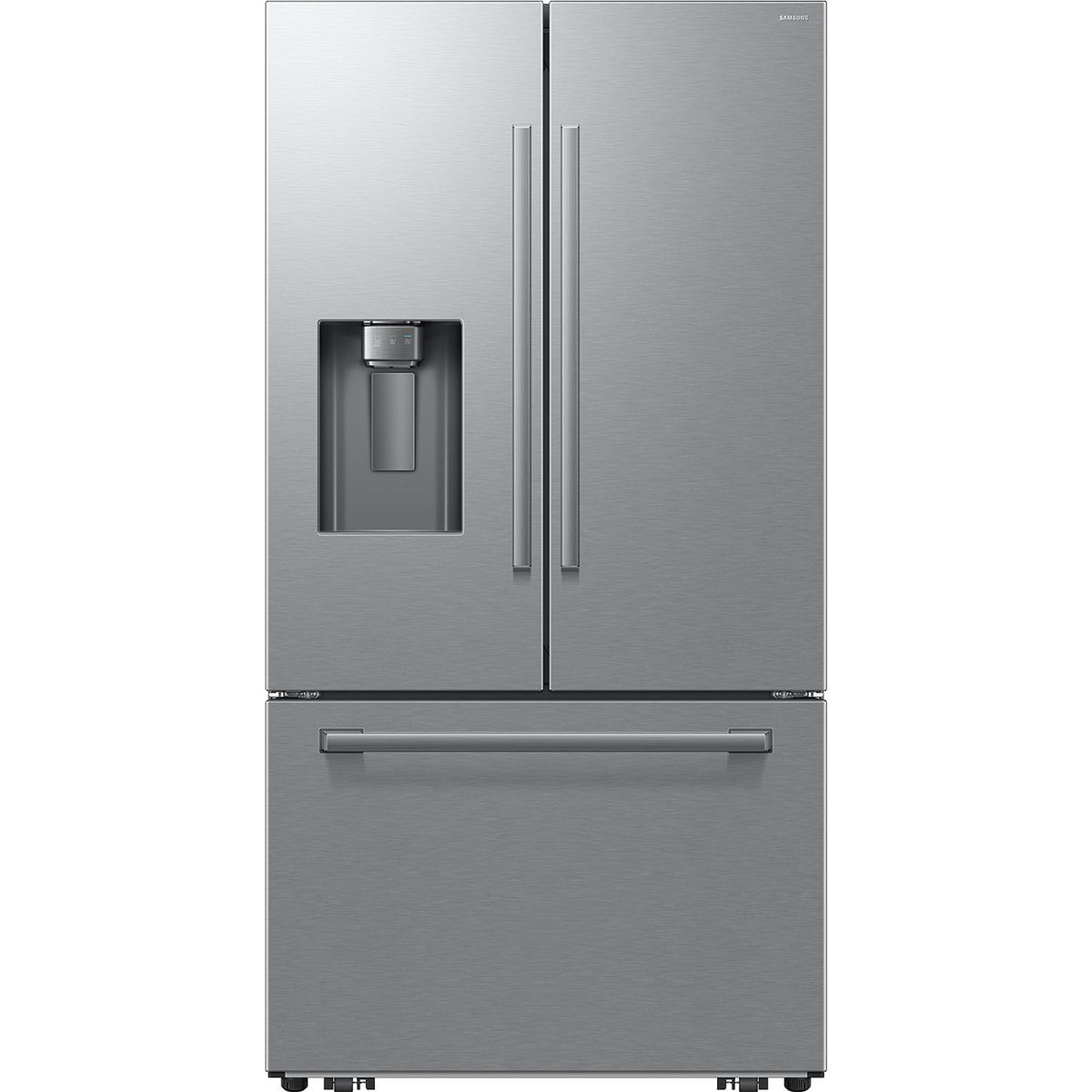  Samsung French 3-Door Refrigerator with Water and Ice Dispensing System RF70H30HERAA IMAGE 1