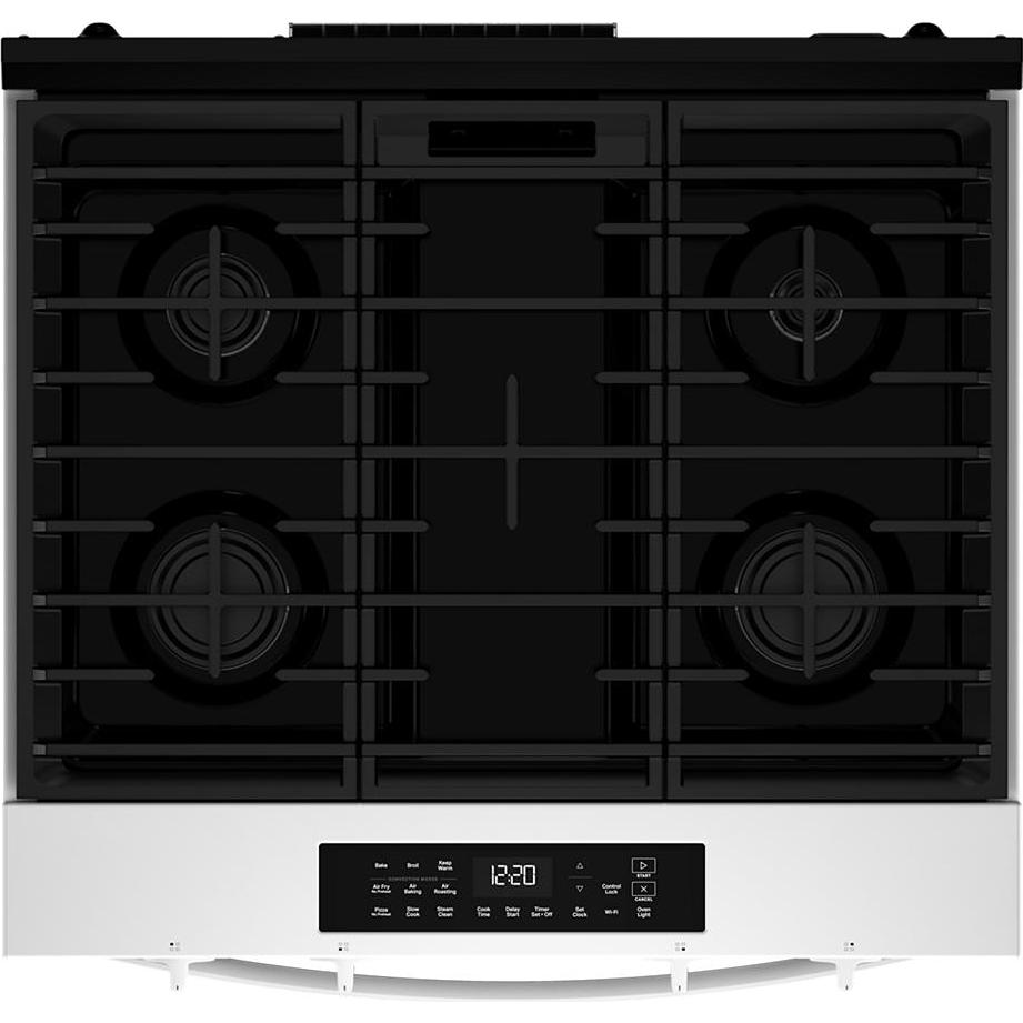  Whirlpool 30-inch Slide-in Gas Range with Air Cooking Technology WSGS4530TW IMAGE 3