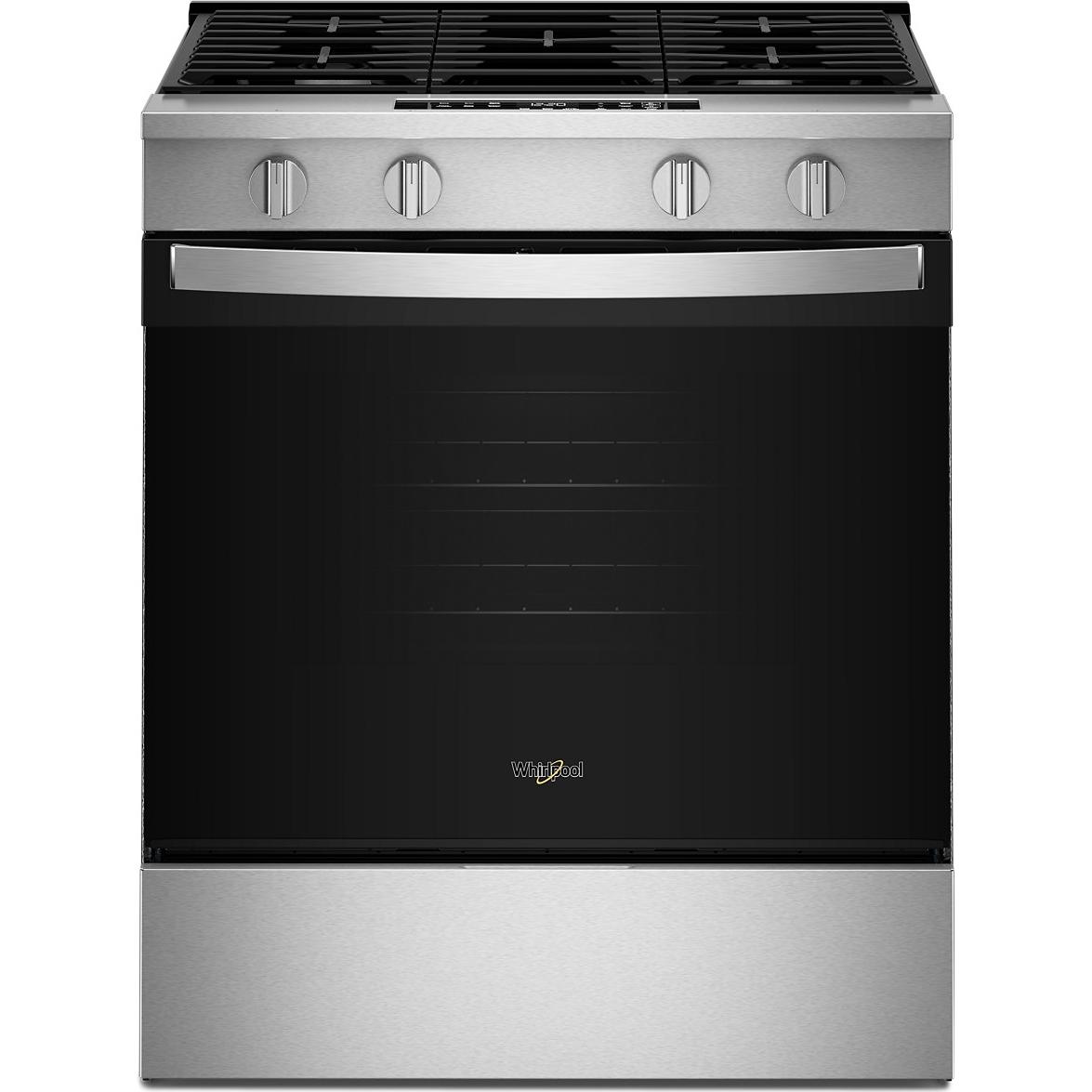  Whirlpool 30-inch Slide-in Gas Range with Wi-Fi WSGS3330TS IMAGE 1