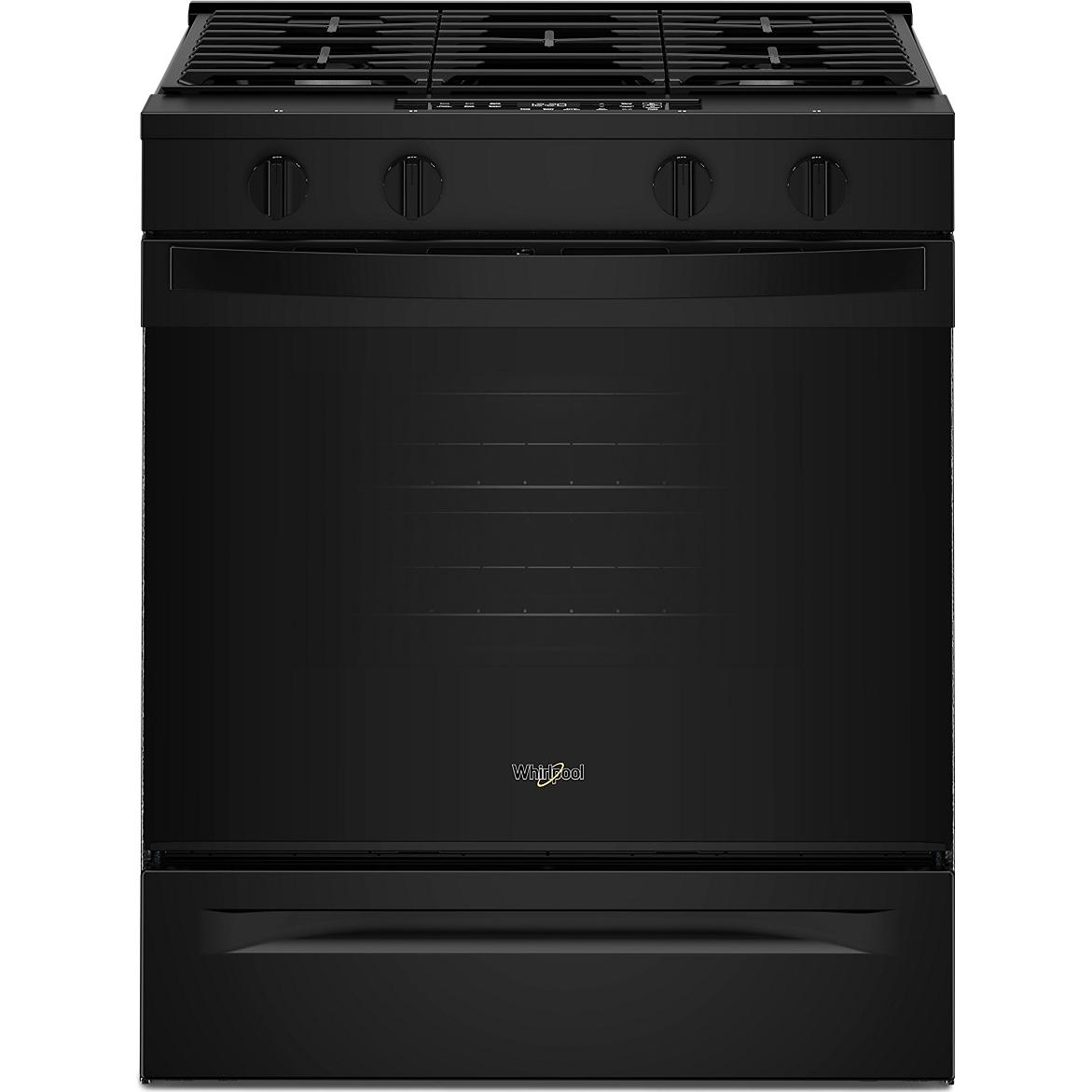  Whirlpool 30-inch Slide-in Gas Range with Wi-Fi WSGS3330TB IMAGE 1