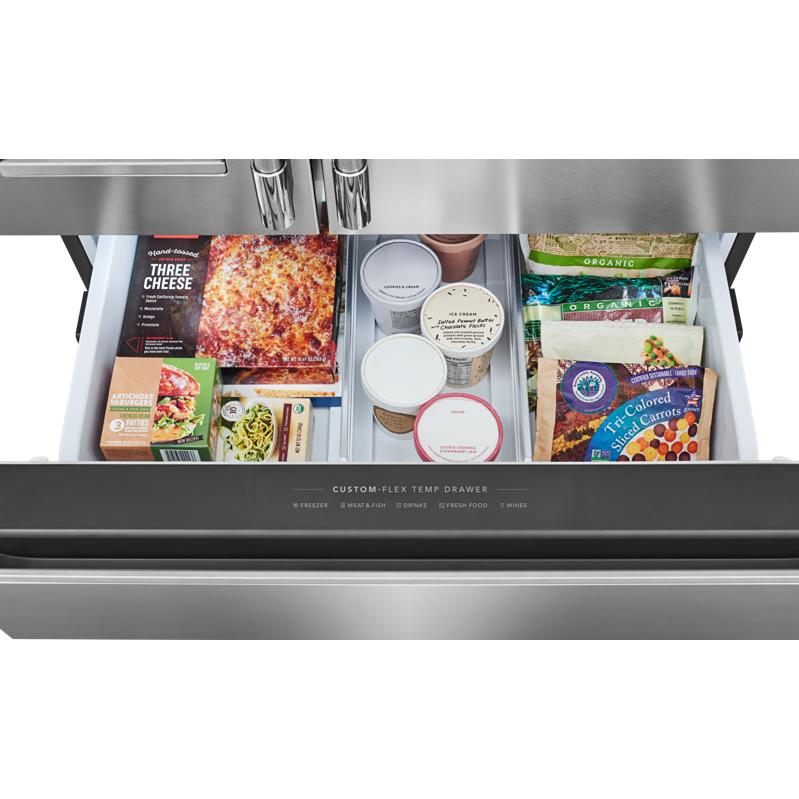  Frigidaire Professional 36-inch, 21 cu. ft. Counter-Depth French 4-Door Refrigerator with Custom-Flex® Temperature Drawer PRMC2290BF IMAGE 17
