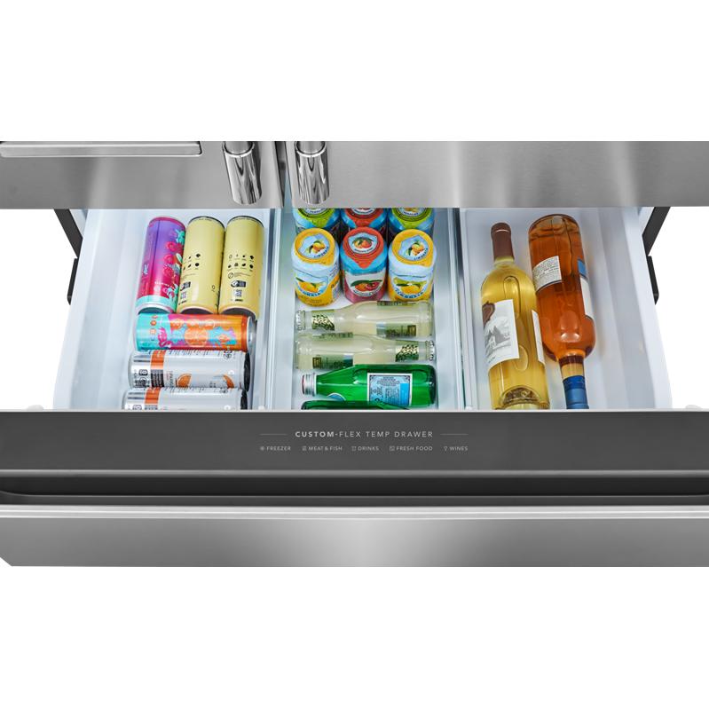  Frigidaire Professional 36-inch, 21 cu. ft. Counter-Depth French 4-Door Refrigerator with Custom-Flex® Temperature Drawer PRMC2290BF IMAGE 7