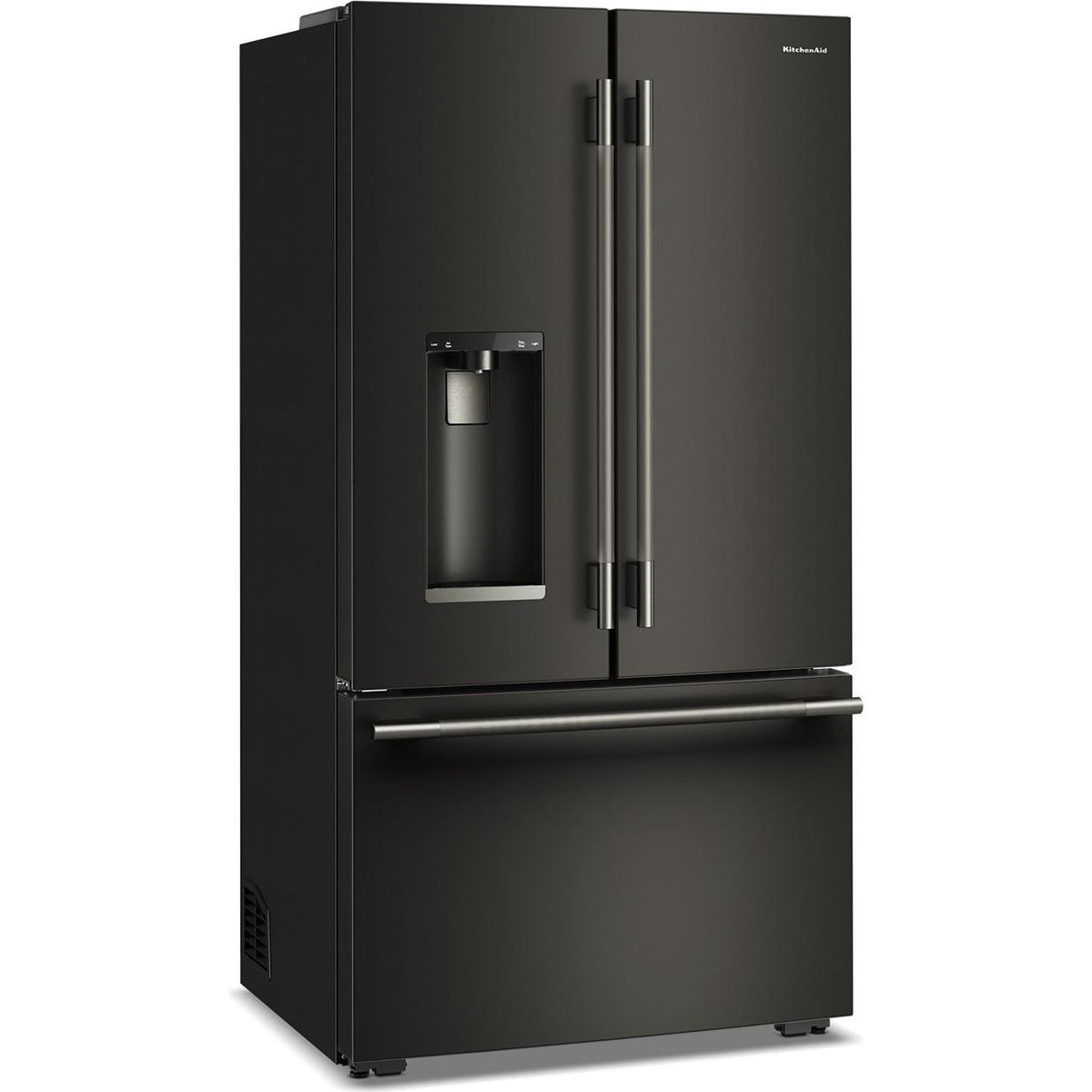  KitchenAid 36-inch, 23.1 cu. ft. Counter-Depth French 3-Door Refrigerator with External Water and Ice Dispensing System KRFC536SBE IMAGE 3
