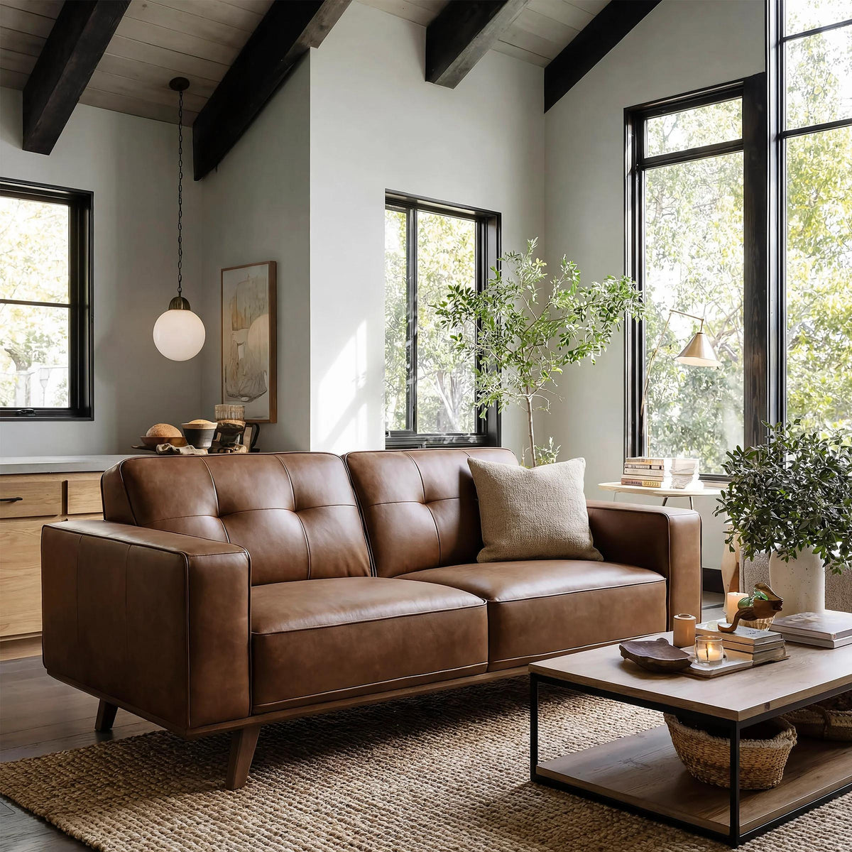  Primo International Barksdale Stationary Polyurethane Loveseat 75184 IMAGE 3