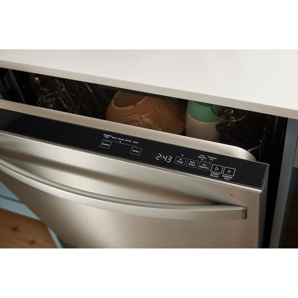  Whirlpool 50 dBA Flush to Cabinet Dishwasher WDTF3024SZ IMAGE 5